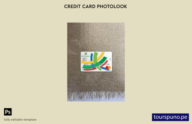 listo para imprimir plantilla frontal de aspecto fotográfico de Mastercard de 12